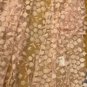 Floral Lace Kimono in Soft Pink